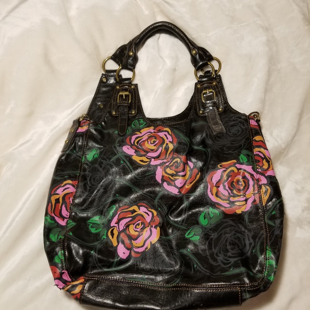 Steve Madden rose floral hobo bag